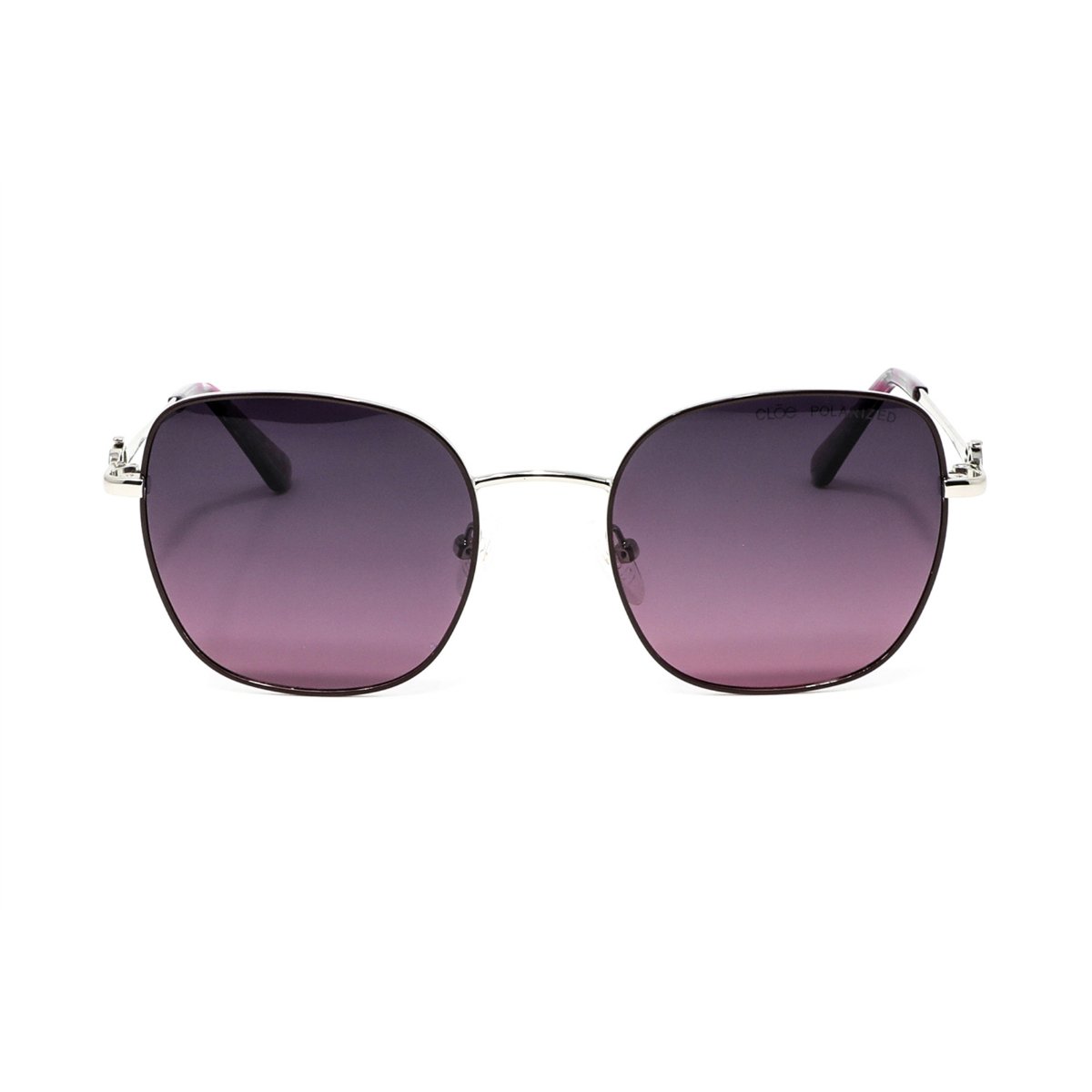 Lente Solar Cloe en Forma Cuadrada color Plata